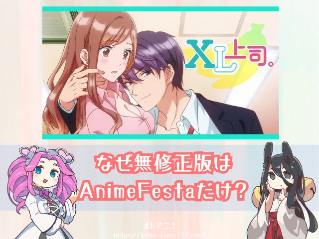 XL上司。 規制解除 無修正版 どこで見れる 配信サブスク オンエア版 違い 解説