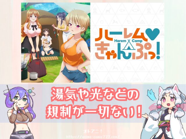 ハーレムきゃんぷっ！　無修正版　規制解除版　どこで見れる　配信サブスク　オンエア版