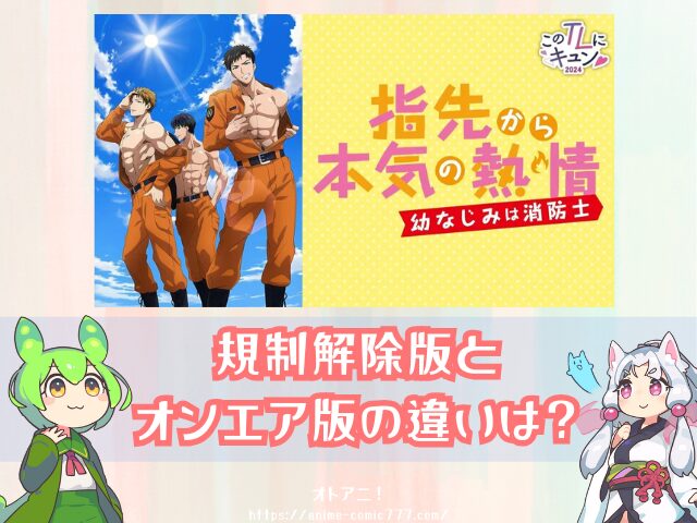 『ゆびねつ 無修正版 U-NEXT DMM 見れない AnimeFesta どこで見れる 規制解除版 指先から本気の熱情-幼なじみは消防士-