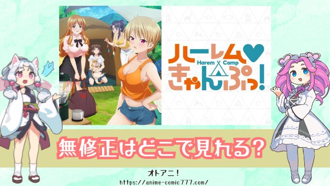 ち】『ハーレムきゃんぷっ！』無修正版（規制解除版）はどこで見れる？配信サブスク比較とオンエア版との違いも解説