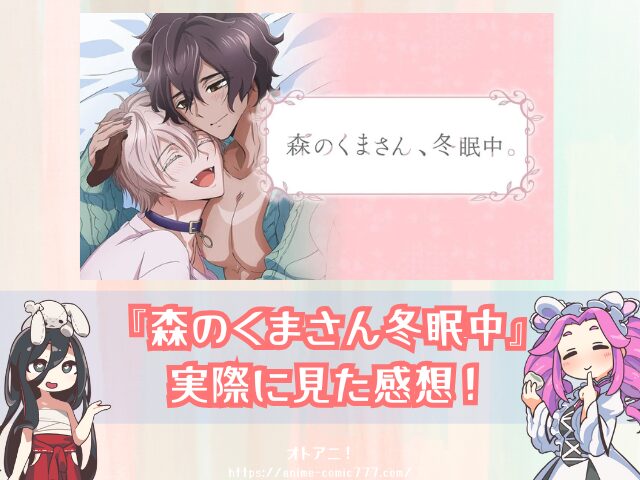 森のくまさん冬眠中　無修正版　どこで見れる　BLアニメ　配信サブスク