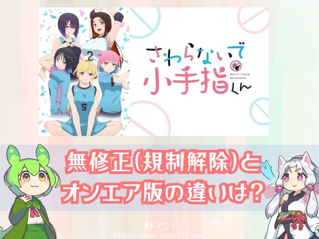 さわらないで小手指くん　規制解除　無修正版　どこで見れる　アニメ