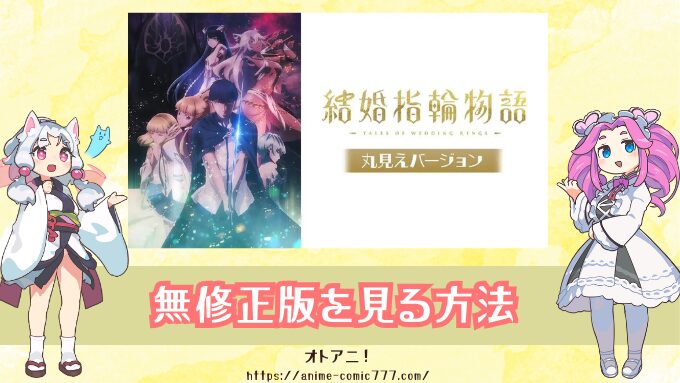 結婚指輪物語【丸見えバージョン】無修正版はどこで見れる？規制解除版とオンエア版との違いも解説！